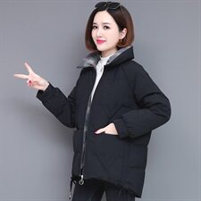 2020冬装新款时尚百搭减龄显瘦温暖舒适棉服，女装棉衣/棉服，姿萝菲