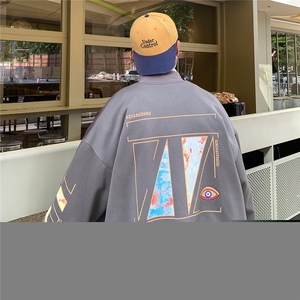 2025秋装新款针织时尚印花男士立领夹克外套棒球服JK836-P80