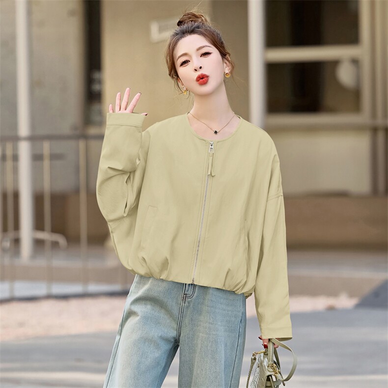 短款皮衣女春秋新款时尚洋气高级感宽松休闲上衣小个子外套潮,女装皮衣,微微衣阁