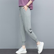 2021年秋季新款潮韩版休闲百搭哈伦裤子显瘦显高时尚长裤子棉，女装休闲裤，简韵佳