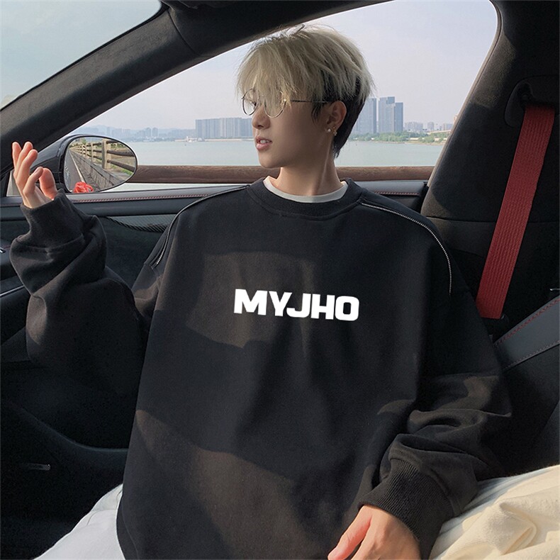 360克重磅图拉链华棉圆领卫衣【有货】C403A-YL25431LL-P45,男装卫衣,电商C403A