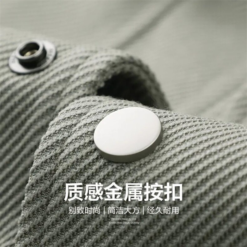 FF3430-P582025春秋新款商务肌理抗皱休闲翻领夹克,男装夹克,电商B323A