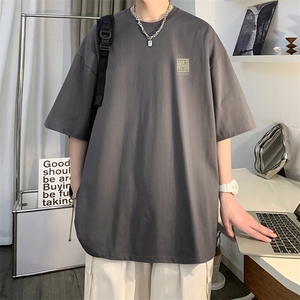 抖音得物品质夏季美式高街220克宽松纯棉潮牌印花短袖T恤MT30特15图片