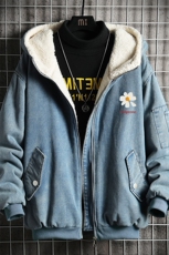 NM53059-P140牛仔外套男大码加厚加绒衣男羊羔毛服男，男装棉衣，电商A040A
