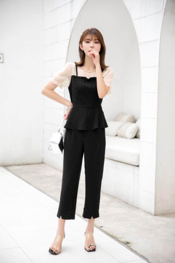 现货供应：韩版修身套装M一XXL，女装职业装，拉思维加丝