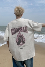 已注册/夏外景纯棉美式潮流短袖T恤男宽松打底衫DT00006/P25，男装T恤，电商B316