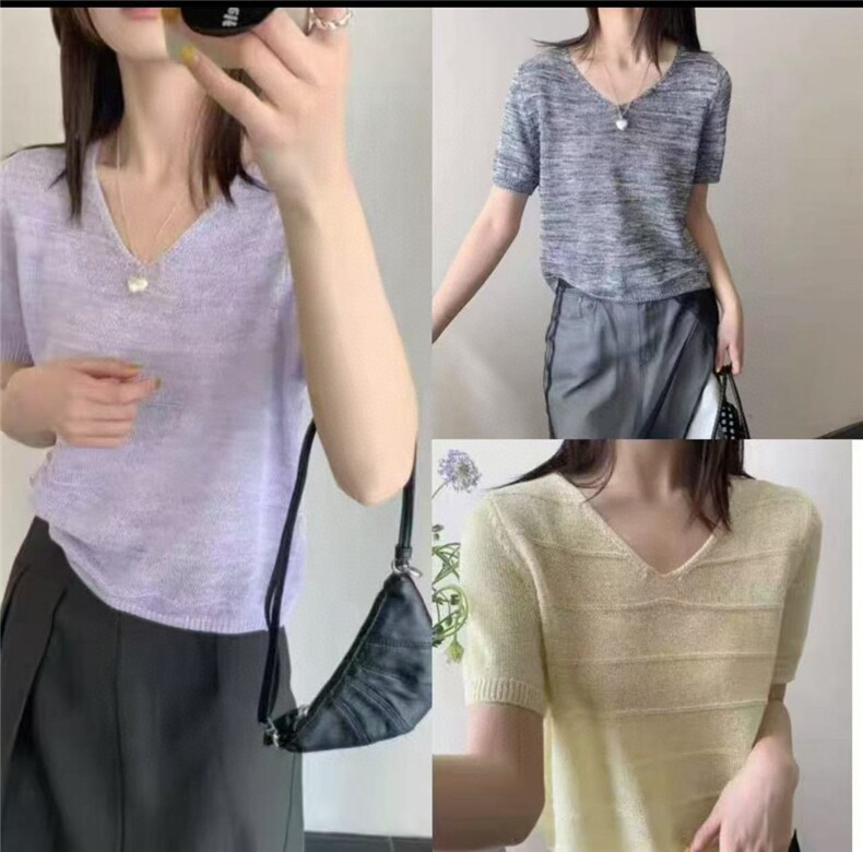 短袖t恤女款休闲时尚百搭洋气减龄显瘦上衣夏季图片