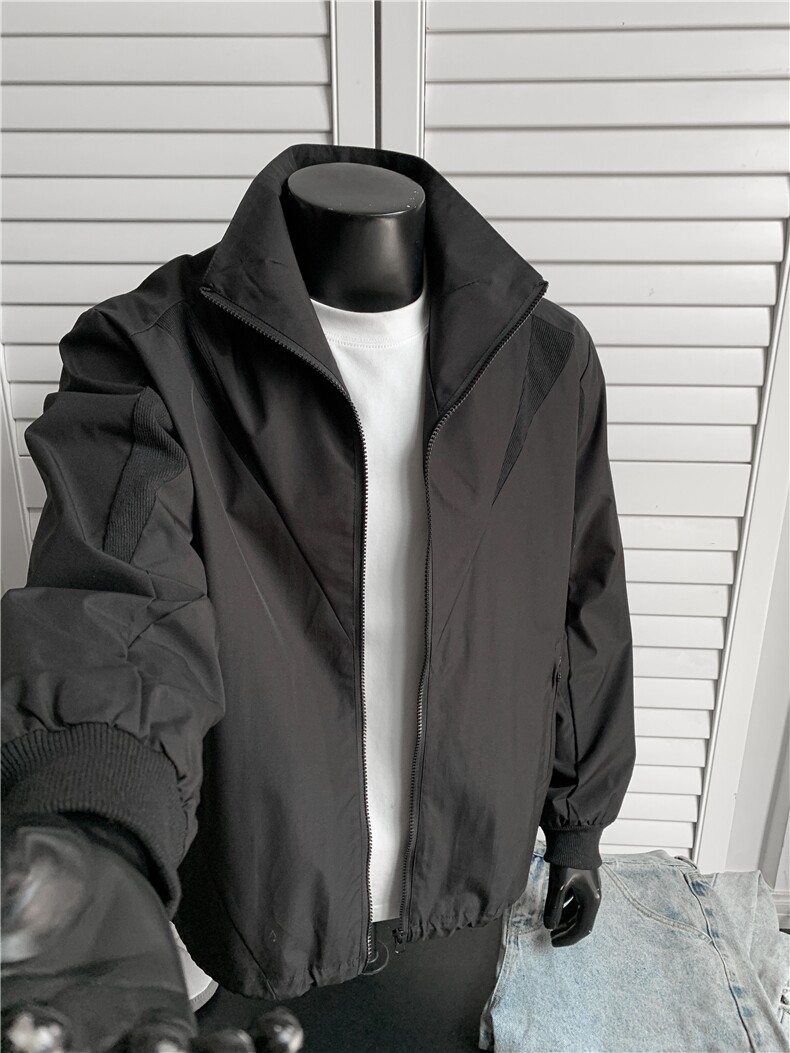 JK719-尺码M-3XL-P55-美式立领冲锋衣工装夹克户外机能软壳登山服,男装夹克,星座1811B