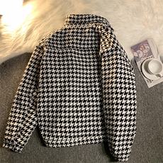 MY678-P80现货冬季棉衣休闲夹克千鸟格加棉棉服外套c，男装夹克，电商A456（原C415）