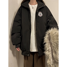 冬季宽松/连帽大毛领休闲外套潮加厚棉衣XZ102B-1M2592-P90，男装棉衣，星座102B-1
