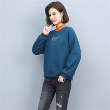 字母/数字/文字自主图常规2021年冬季高领，女装卫衣/绒衫，独衣靓