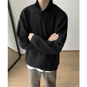 (风）秋冬新款 高克重 1结构织法可变高领翻领毛衣TM08-P83图片
