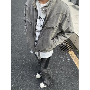 特律外套cleanfit春秋短款美式哈灵顿工装夹克棒球服潮牌 JK8806图片