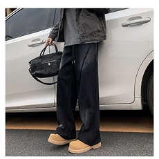 【002】休闲裤男宽松垂感直筒运动卫裤渐变裤A079-KM36-P46，男装休闲裤，电商A079