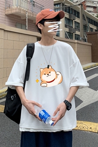 Q11146-P30 春夏季七分袖t恤男大码五分袖男短袖中袖图片
