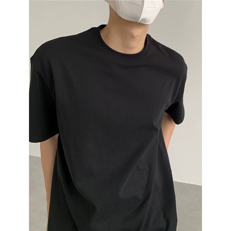 230G白花灰色短袖T恤半袖D328-T25001-P11.5（不含包装+1）,男装T恤,电商D328
