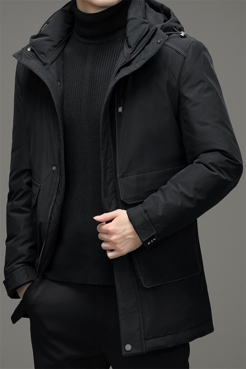 男装冬季新款保暖男中长款外套潮流宽松羽绒服外套ZELD9817-P385,男装羽绒服,电商B212（原钱塘6029）