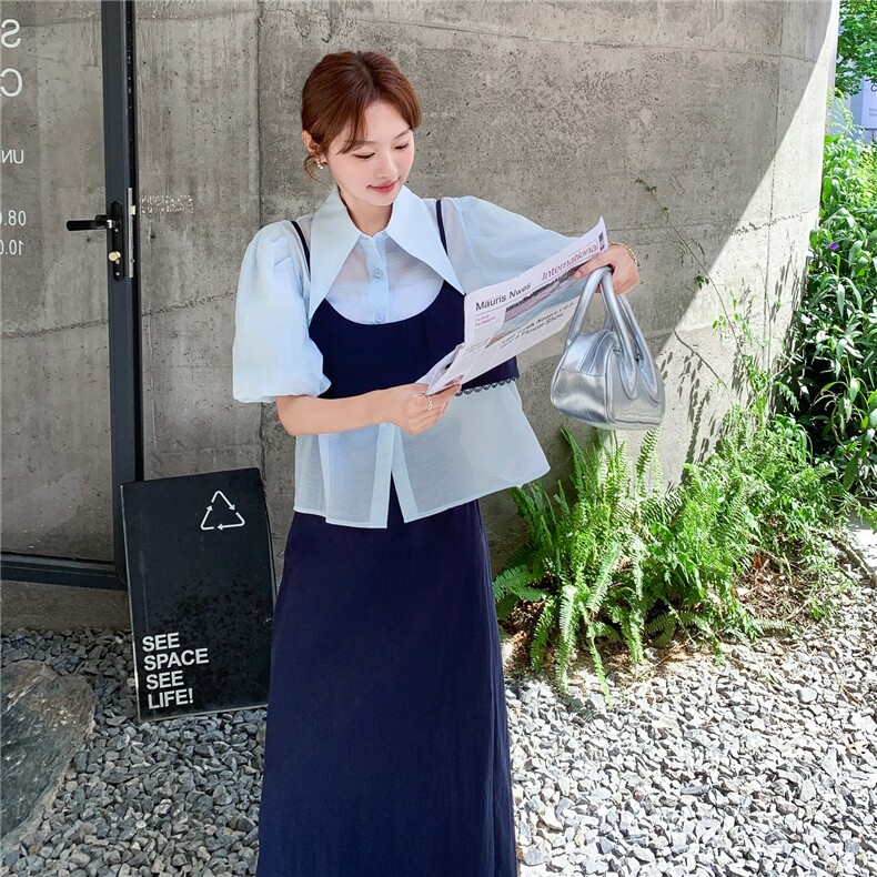 新品现货！藏蓝色三件套套装2C213-2597-P165-K238,女装套装/套裙,2C213