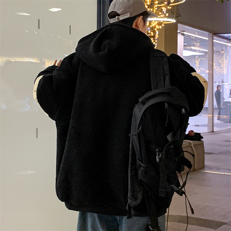 得物冬款加绒加厚棉衣羊羔绒潮外套ins男装MY108P110控价158,男装棉衣,电商A086