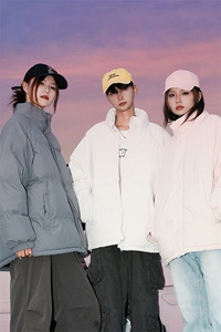 特批多模高品质时尚百搭宽松立领休闲棉服A247-MY370 特批65控108图片