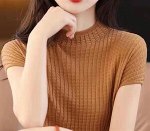 半高领飞机袖图片