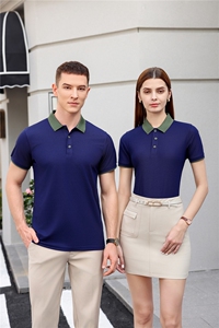 S-6XL 2025春夏新款拼色POLO团服工作服定印刷刺绣团服L-205P25图片