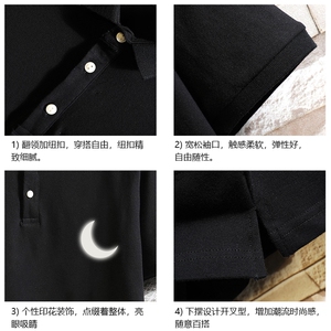 PL57055-P35 翻领短袖polo衫男大码胖子半袖t恤男有领保罗衫图片