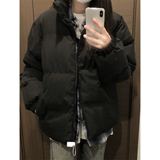 GENIOLAMODE加绒加厚男女款棉服秋冬季潮牌ins立领面包服宽松外套，男装棉衣，电商A102