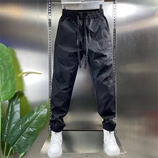 夏季新款潮牌百搭休闲裤子男士透气时尚束脚裤痞帅宽松工装哈伦裤，男装休闲裤，电商B212（原钱塘6029）