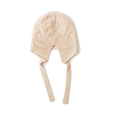 2025年秋季时尚百搭通勤简约休闲绞花带绳帽，帽子，远腾羊绒