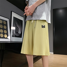 8XL-M2024夏季特大码阔腿短裤男高街ins宽松垂感休闲裤DK1510P45，男装休闲裤，电商D206-1