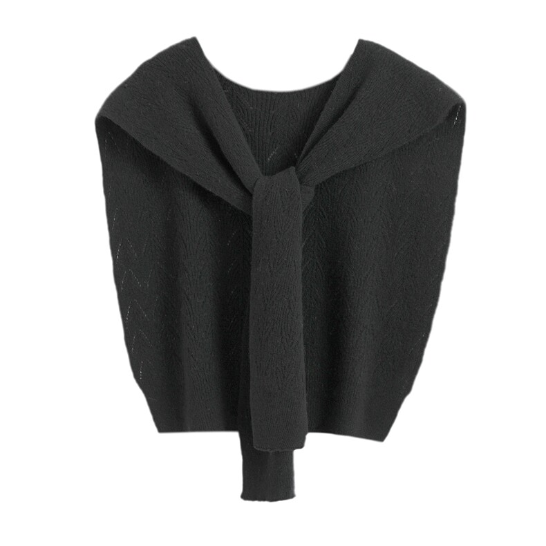 2025时尚百搭镂空小披肩针织衫，披肩，暖思雅