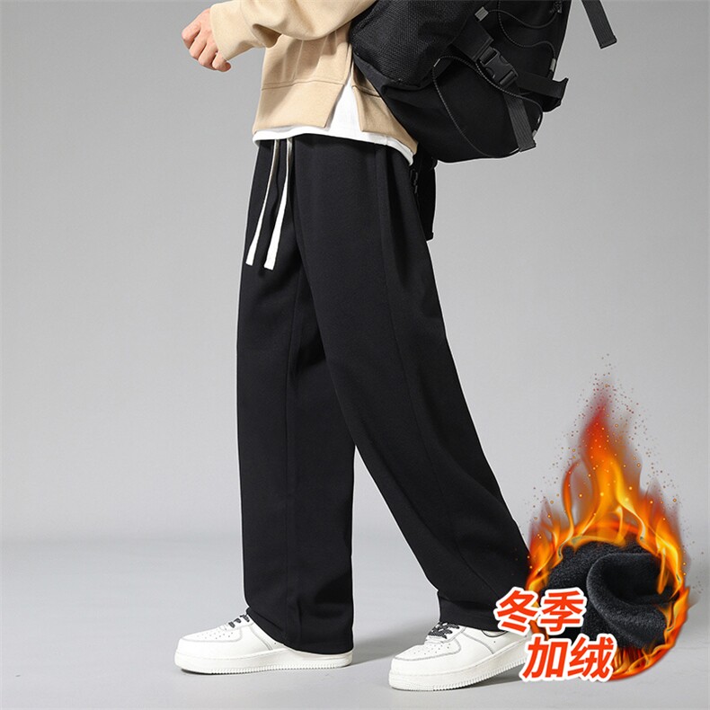秋冬加绒加厚男裤休闲宽松ins卫裤束脚裤K206加绒P48,男装休闲裤,星座1107