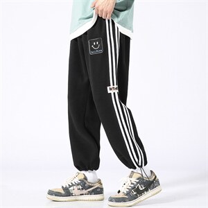 秋季现货主推大码休闲港风卫裤运动束脚百搭九分裤男K9169P38图片