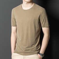 YL1001男式夏季新款短袖水洗T恤青年纯色无痕透气潮流体恤P57，男装T恤，电商B360