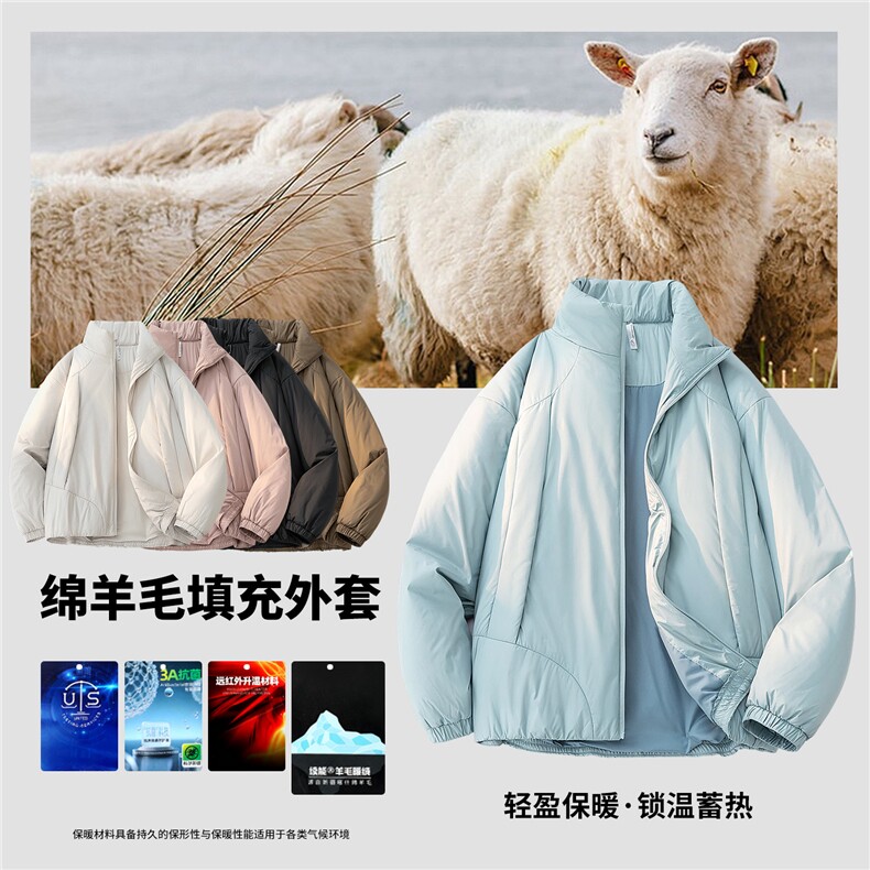 新款休闲棉衣图片