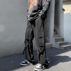 夏季美式街头复古工装裤男潮牌ins机能多口袋休闲裤K4087-P45，男装休闲裤，星座512-2
