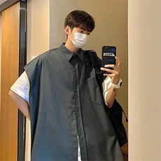 工装马甲男ins潮牌韩版潮流宽松夏季薄款无袖背心B327P30，男装背心/马甲，星座1116-2