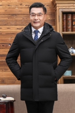继续主推可拆卸帽中老年羽绒服外套男士加厚爸爸装羽绒服大衣，男装羽绒服，钱塘723