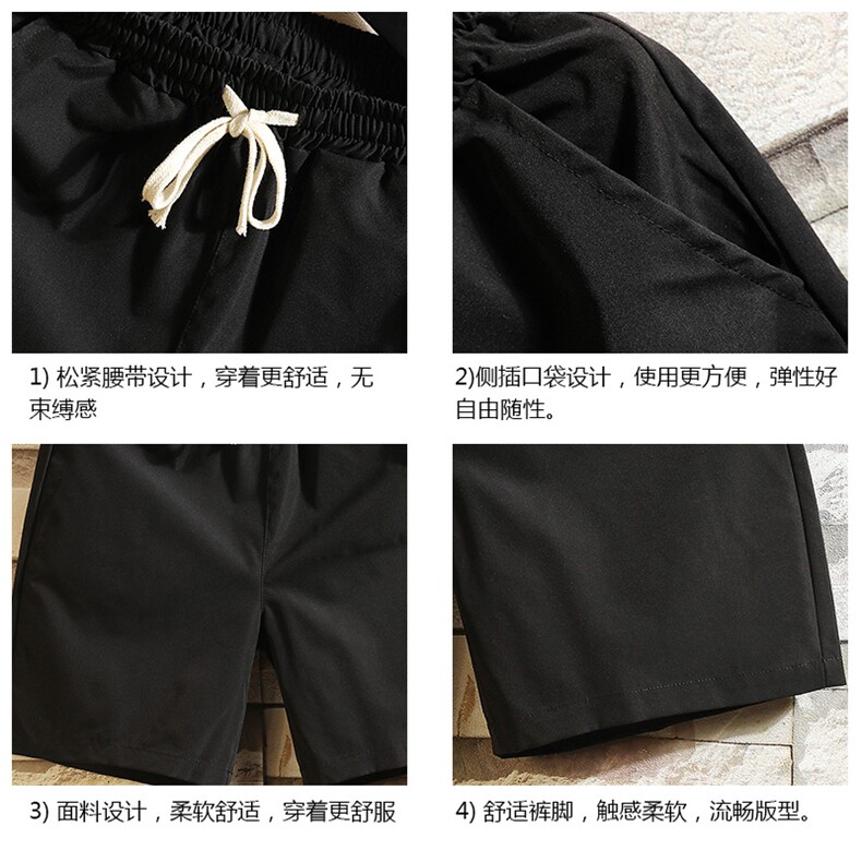 DK39099-P15港风休闲短裤男士大码运动五分裤男中裤男马裤砖墙,男装休闲裤,电商A040A