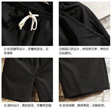 DK39099-P15港风休闲短裤男士大码运动五分裤男中裤男马裤砖墙，男装休闲裤，电商A040A
