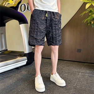 C317-D068-P45短裤男夏季2025新款男装休闲裤五分裤子图片