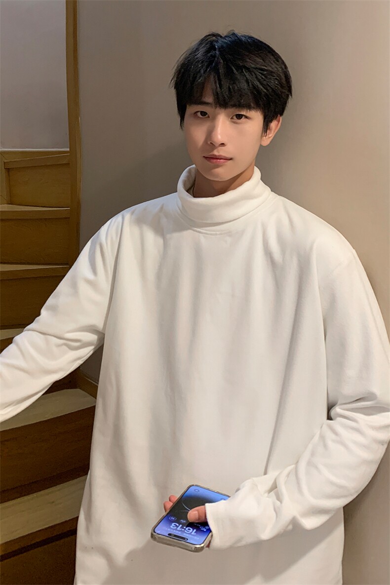神！！8XL-M打底衫男秋冬德绒高领T恤特大码长袖TBG1102P35控55,男装T恤,电商D206-1