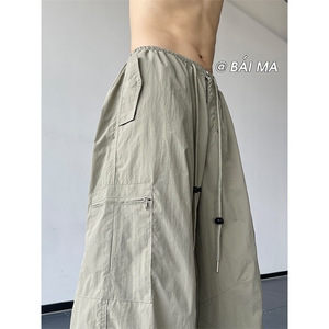 09秋季新款多口袋工装裤百搭显瘦降落伞兵裤子XZ211-1-K2348-P60图片