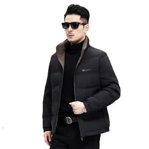 M88501-12钱塘2020-3新款简约冬季厚款时尚中年男士羽绒服P193图片