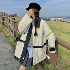 现货【新品】韩版休闲泡泡面料外套816-P155-K208，女装短外套，2C305