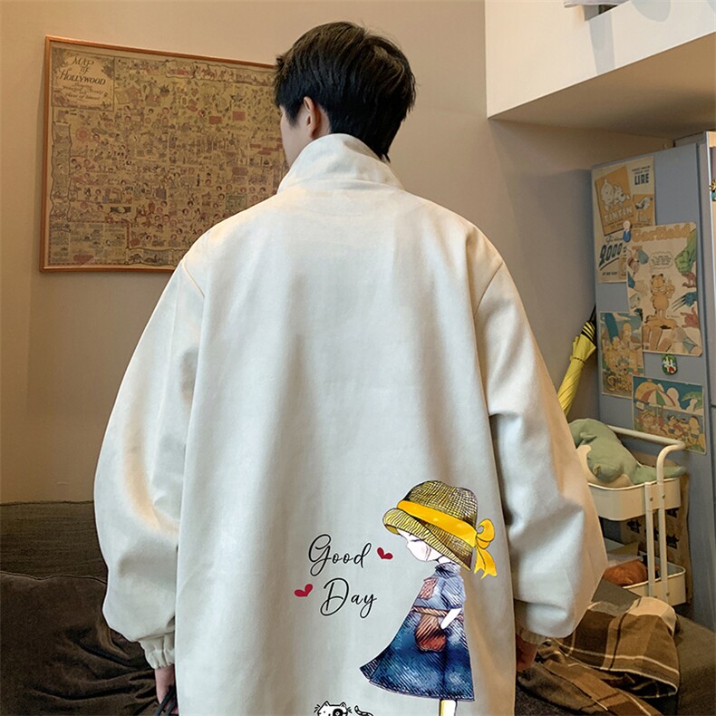 麂皮绒夹克男大码立领褂子外套JK85415-P68加绒款-P78,男装夹克,电商A040