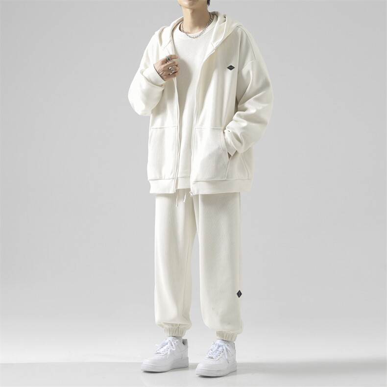 宽松舒适套装条绒重磅三件套抗皱美式休闲套装SJT872-特批176,男装休闲套装,星座718