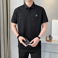夏季短袖男刺绣满天星POLO衫T恤宽松休闲半袖上衣YD838-P40，男装T恤，星座310B-3