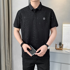 夏季短袖男刺绣满天星POLO衫T恤宽松休闲半袖上衣YD838-P40